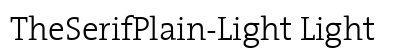 TheSerifPlain-Light Light preview