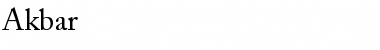 Download Akbar Font Download Akbar Font