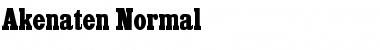 Akenaten Normal Font