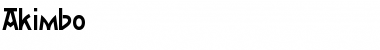 Download Akimbo Font Download Akimbo Font