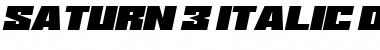 Saturn 3 Italic Font