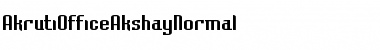 Download AkrutiOfficeAkshay Font
