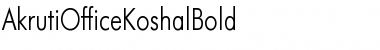 AkrutiOfficeKoshal Bold Font