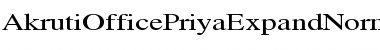 AkrutiOfficePriyaExpand Normal Font