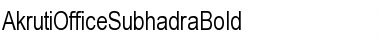 AkrutiOfficeSubhadra Bold Font