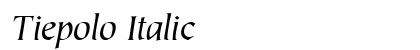 Tiepolo Italic Preview
