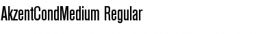 AkzentCondMedium Regular Font