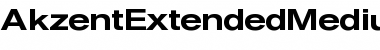 AkzentExtendedMedium Regular Font