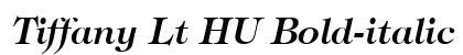 Tiffany Lt HU Bold-italic Preview