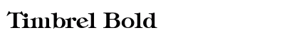 Timbrel Bold preview
