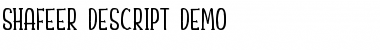 Download Shafeer Descript Demo Font