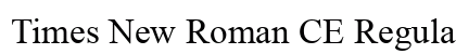 Times New Roman CE Regular preview