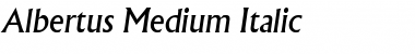 Albertus Medium Font