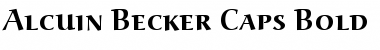 Download Alcuin Becker Caps Font