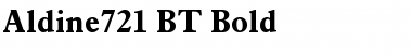 Aldine721 BT Bold Font