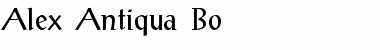 Alex-Antiqua-Bo Regular Font