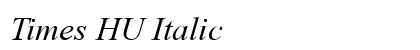 Times HU Italic preview