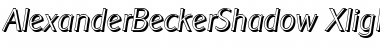 Download AlexanderBeckerShadow-Xlight Font