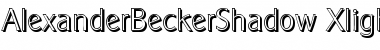 Download AlexanderBeckerShadow-Xlight Font