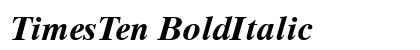 TimesTen BoldItalic Preview