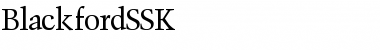 BlackfordSSK Regular Font