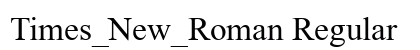 Times_New_Roman Regular preview
