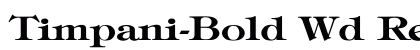 Timpani-Bold Wd Regular preview