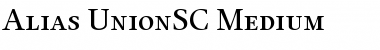 Alias UnionSC Medium Regular Font