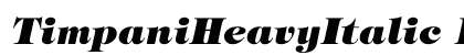 TimpaniHeavyItalic Regular preview