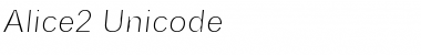 Alice2 Unicode Regular Font