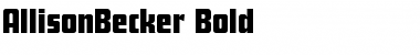 Download AllisonBecker Font