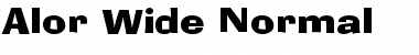 Alor Wide Normal Font