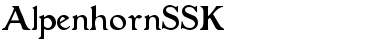 AlpenhornSSK Regular Font