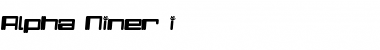 Download Alpha Niner i Font Download Alpha Niner i Font