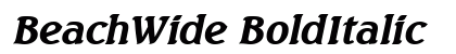 BeachWide BoldItalic Preview
