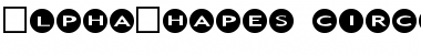 AlphaShapes circles Normal Font