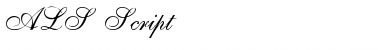 Download ALS Script Font