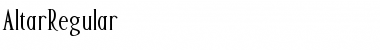 Download AltarRegular Font