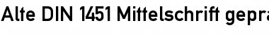 Download Alte DIN 1451 Mittelschrift gepraegt Font