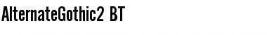 AlternateGothic2 BT Regular Font