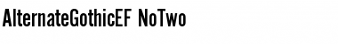 AlternateGothicEF NoTwo Regular Font