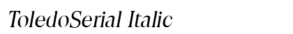ToledoSerial Italic preview