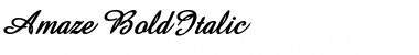 Amaze BoldItalic Font