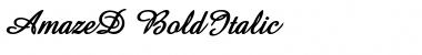 AmazeD BoldItalic Font