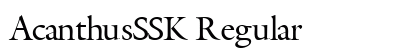 AcanthusSSK Regular preview