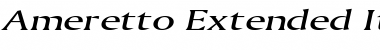 Ameretto Extended Italic Font