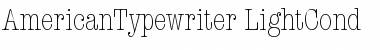 Download AmericanTypewriter Font