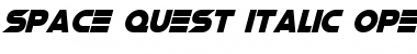 Space Quest Italic Font