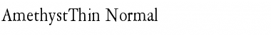 AmethystThin Normal Font