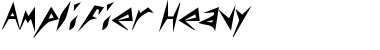 Amplifier Heavy Font